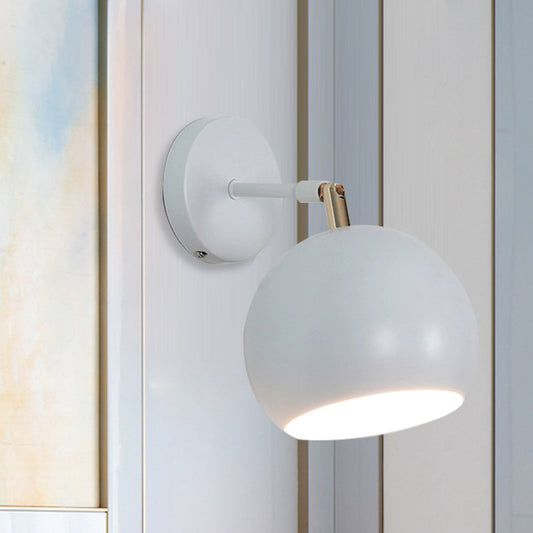 Frendorf | Verstelbare Globale Slaapkamer Wandlamp Lichtarmatuur Industriële Stijl Metaal 1 Licht Witte Wandarmatuur Licht