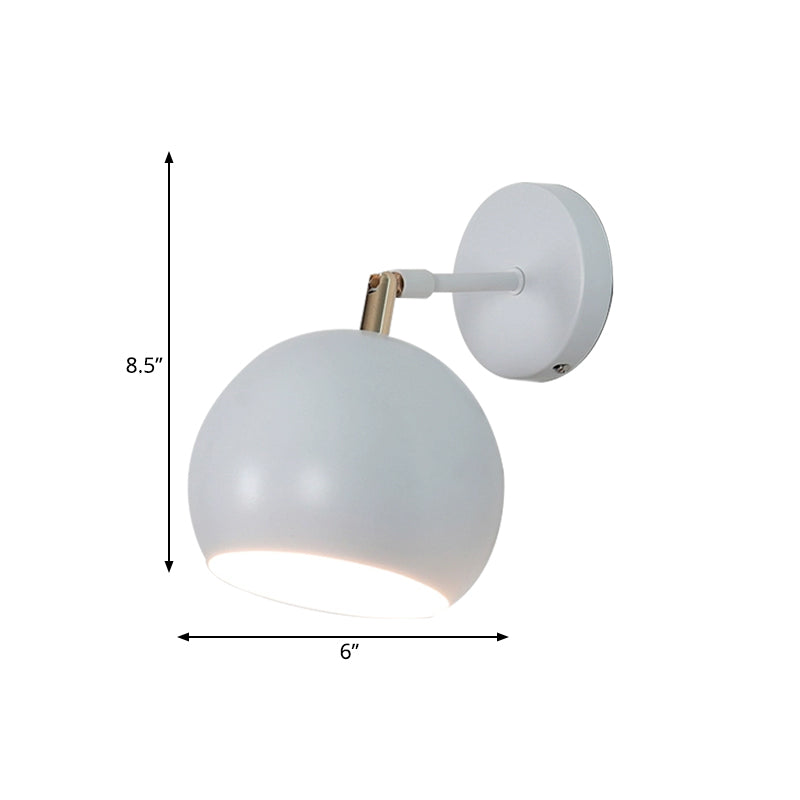 Frendorf | Verstelbare Globale Slaapkamer Wandlamp Lichtarmatuur Industriële Stijl Metaal 1 Licht Witte Wandarmatuur Licht