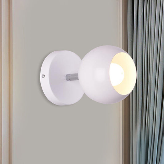 Frendorf | Retro Stijl Globale Muurverlichting 1 Licht Metalen Wandlamp in Wit voor Woonkamer