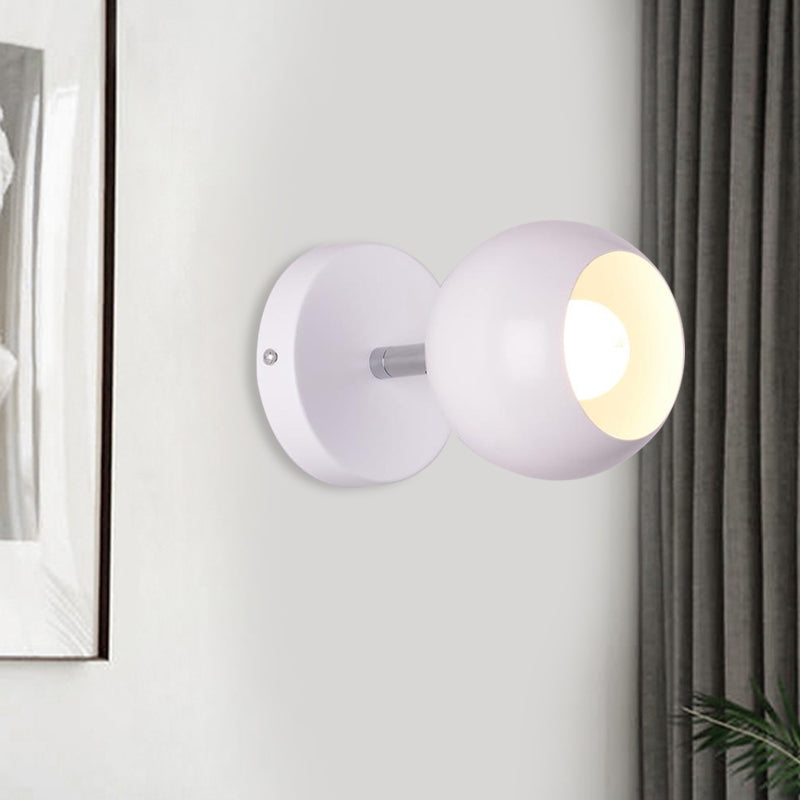 Frendorf | Retro Stijl Globale Muurverlichting 1 Licht Metalen Wandlamp in Wit voor Woonkamer