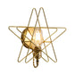 Frendorf | Metalen Ster-Gevangen Wandlamp Sconces Loft Stijl 1 Gloeilamp Slaapkamer Wandverlichting in Zwart/Goud