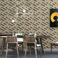 Frendorf | 3D Kleurblok Wandkunst in Natuurlijke Kleur Pleister Wallpaperset voor Thuisdecoratie, 33' x 20.5"