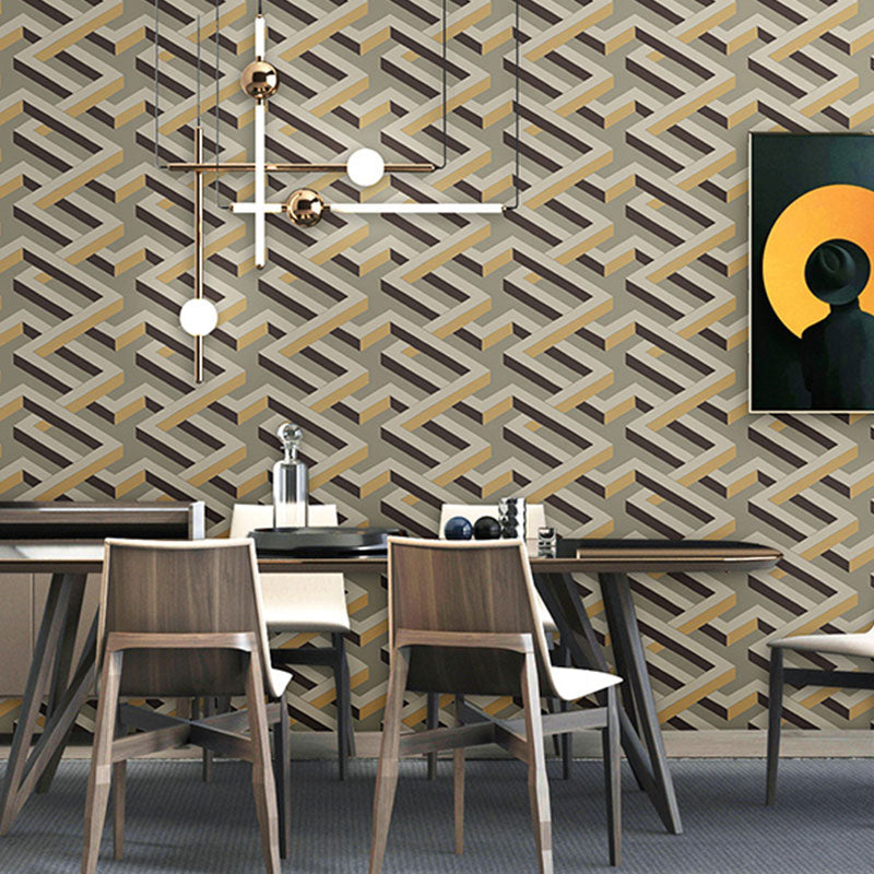 Frendorf | 3D Kleurblok Wandkunst in Natuurlijke Kleur Pleister Wallpaperset voor Thuisdecoratie, 33' x 20.5"