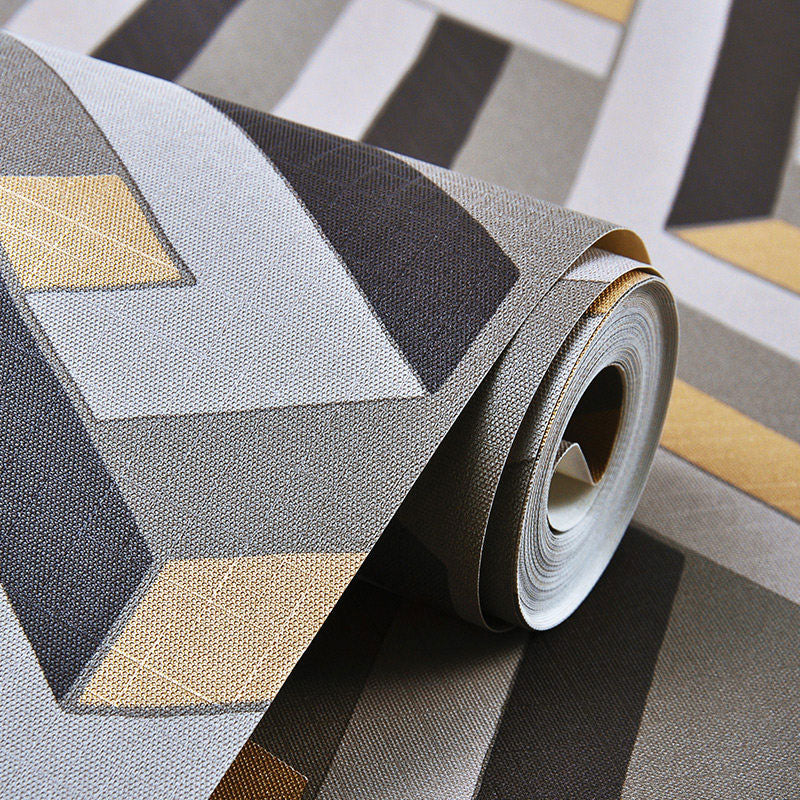 Frendorf | 3D Kleurblok Wandkunst in Natuurlijke Kleur Pleister Wallpaperset voor Thuisdecoratie, 33' x 20.5"