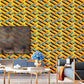 Frendorf | 3D Kleurblok Wandkunst in Natuurlijke Kleur Pleister Wallpaperset voor Thuisdecoratie, 33' x 20.5"
