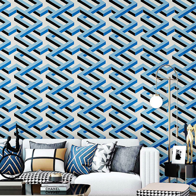 Frendorf | 3D Kleurblok Wandkunst in Natuurlijke Kleur Pleister Wallpaperset voor Thuisdecoratie, 33' x 20.5"