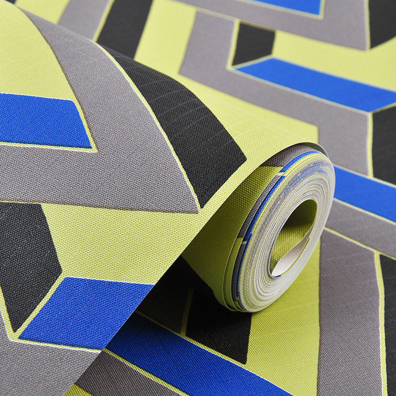 Frendorf | 3D Kleurblok Wandkunst in Natuurlijke Kleur Pleister Wallpaperset voor Thuisdecoratie, 33' x 20.5"