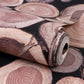 Holzscheit Tapetenrolle für Café-Dekoration, natürliche Farbe, 10 Meter x 52 Zentimeter