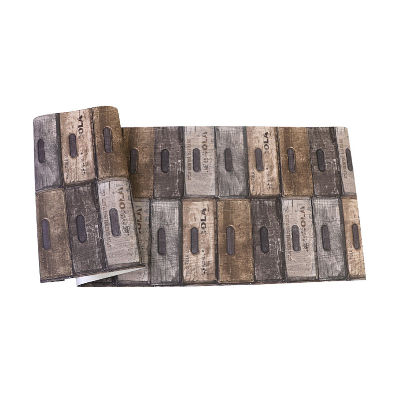Holzoptik Wandverkleidung in neutraler Farbe Putz Tapete für Akzentwand, 33'L x 20.5"W