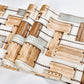 Holzbrett und Kettentapete Vinyl Wanddekoration für Bar, 20,5"W x 33'L, unangeklebt