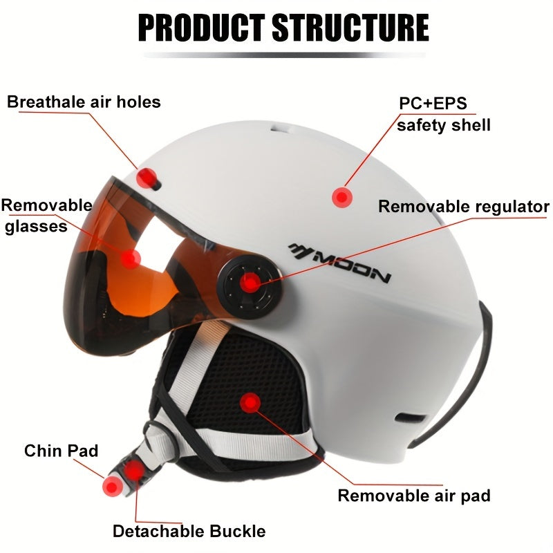 Frendorf | Hochwertiger Skihelm mit abnehmbaren Teilen – Sicher und komfortabel für Outdoor-Aktivitäten