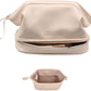Frendorf | Abiudeng Große Make-up Tasche, Doppelschicht Kosmetiktasche, Reise Make-up Tasche, Leder Make-up Tasche, Kosmetische Reisetaschen, Tragbare Leder Kulturbeutel, Geräumige Kosmetiktasche für Frauen und Mädchen