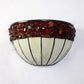 Frendorf | 2 Lichter Schüssel Wandmontage Licht Loft Retro Buntglas Wand Sconces Beleuchtung für Flur