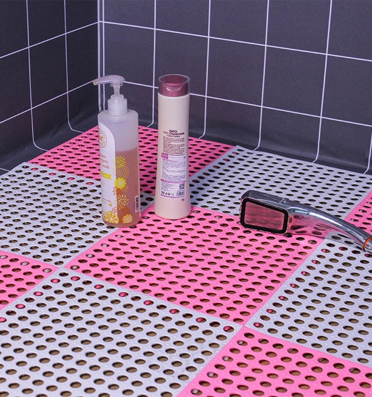 Frendorf | 12 Verbindungbare Badezimmer Antirutschmatten