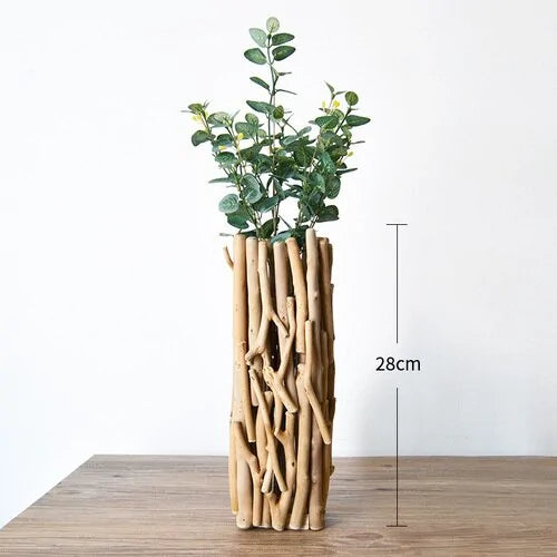 Natürliche Brenches Vase | Vollholz