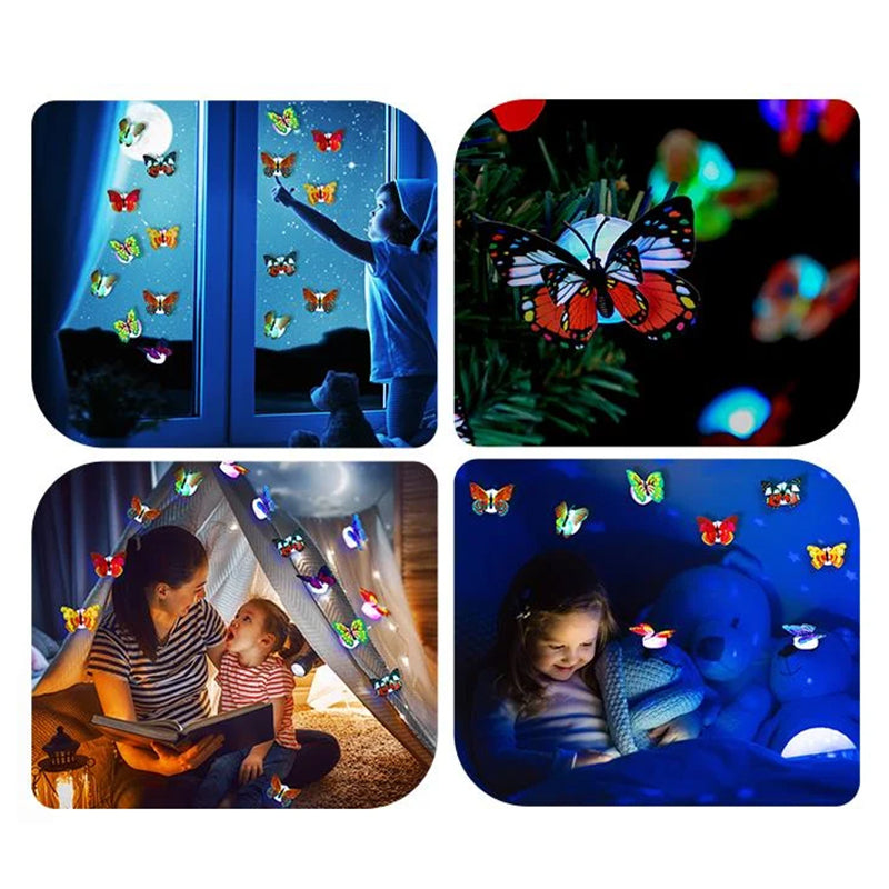 Frendorf | LumiWings - 3D bunte LED Schmetterlings Nachtlichter