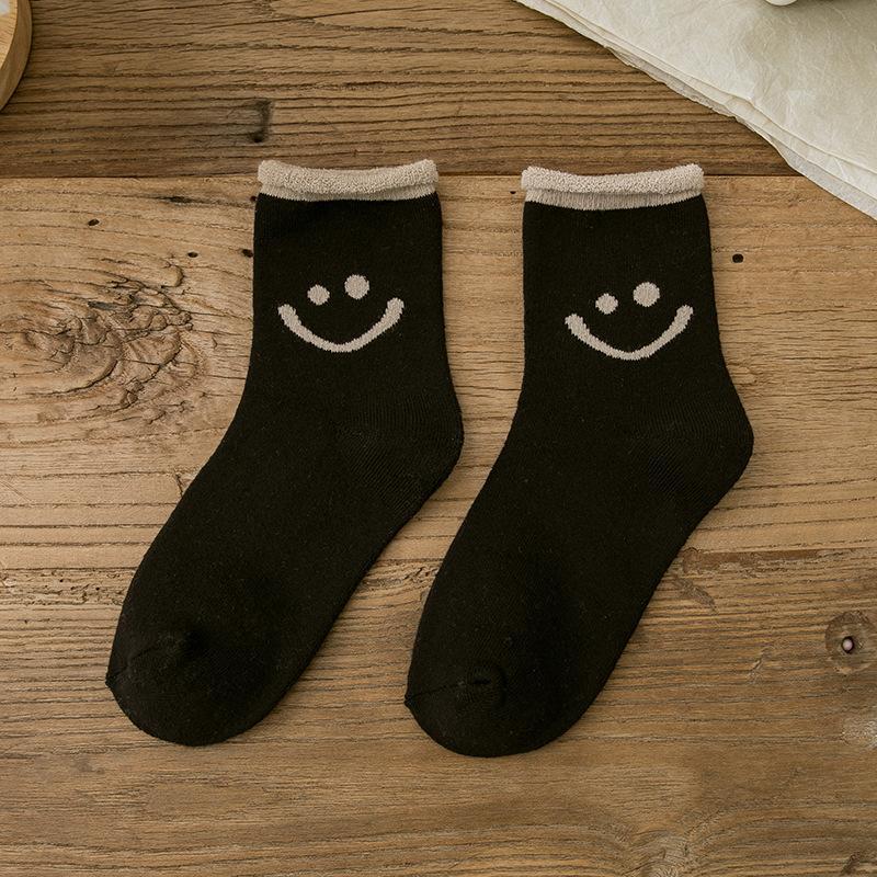 Frendorf | Schöne Smile Gesicht Baumwollsocken, 5 Paare