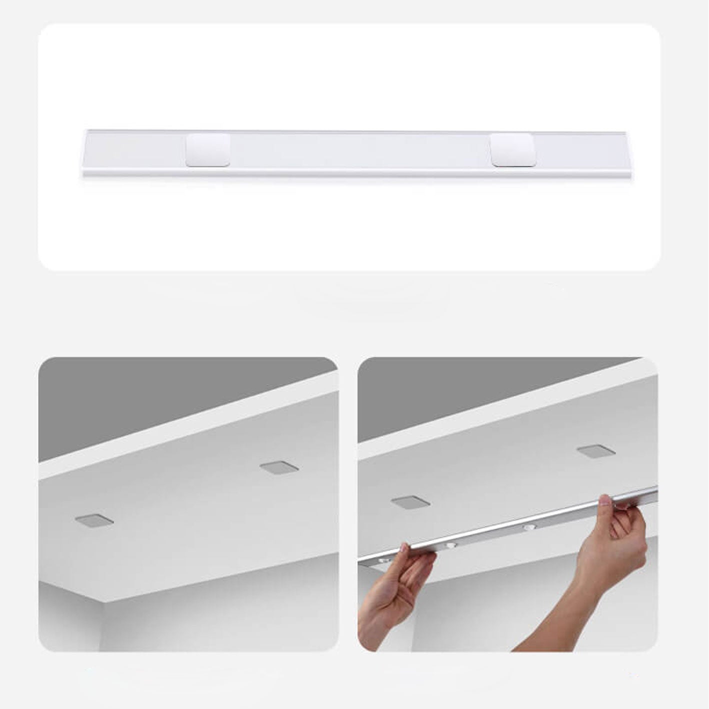Frendorf | GlowWave Smart LED Lichtleiste | Ultradünn | Bewegungssensor | Wiederaufladbar | Verschiedene Größen