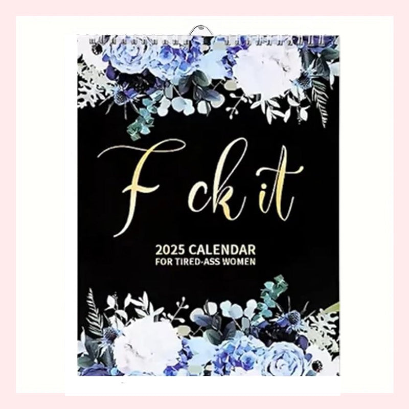 Frendorf | 2025 Kalender für müde Mütter – Lustiges Design, Mentale Gesundheitstipps, Großzügige Datumsfelder