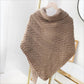 Frendorf | Dreieckiger Strickschal mit Leder-Schlaufe