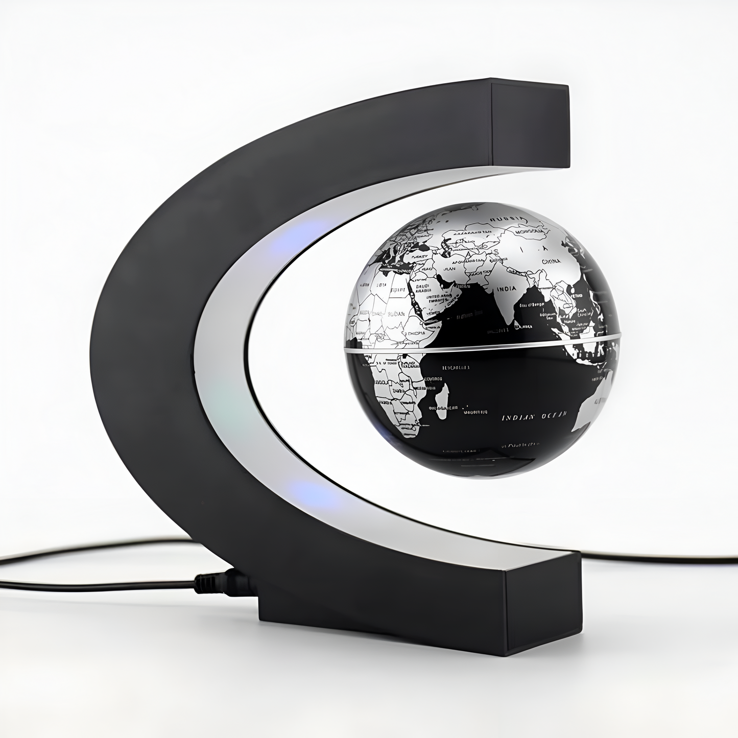 Frendorf | Armstrong | Magnetische Levitation Schwebende Globuslampe mit LED-Weltkarte