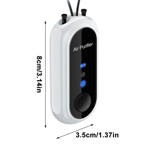 Frendorf | Persönlicher Mini-Luftreiniger-Halskette | Tragbarer Luftreiniger mit USB-Ladevorgang
