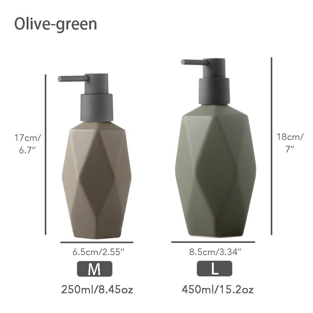 Keramischer Seifenspender, Flüssigkeitsbadflasche, simples Design, nachfüllbare wiederverwendbare Lotionpumpe für Badezimmer Küche