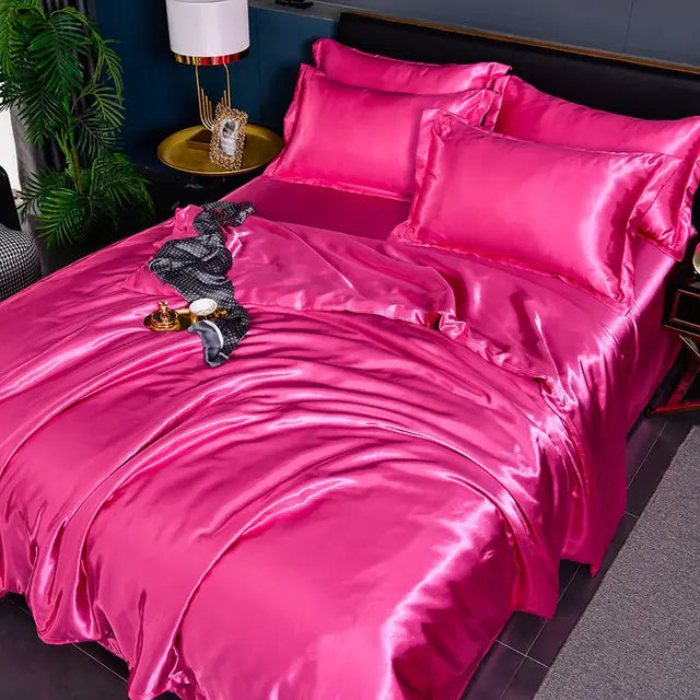 Frendorf | Luxe Uni-Satin-Bettbezug - SilkSerenity