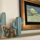 Frendorf | Haustierliebhaber Geschenke Holzskulptur Familie & Welpe Holzhandwerk Tischornamente