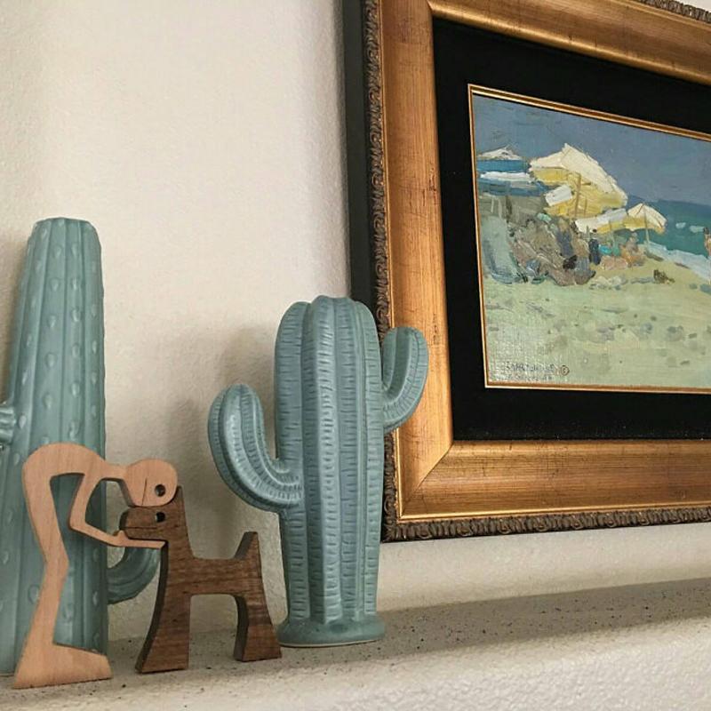 Frendorf | Haustierliebhaber Geschenke Holzskulptur Familie & Welpe Holzhandwerk Tischornamente