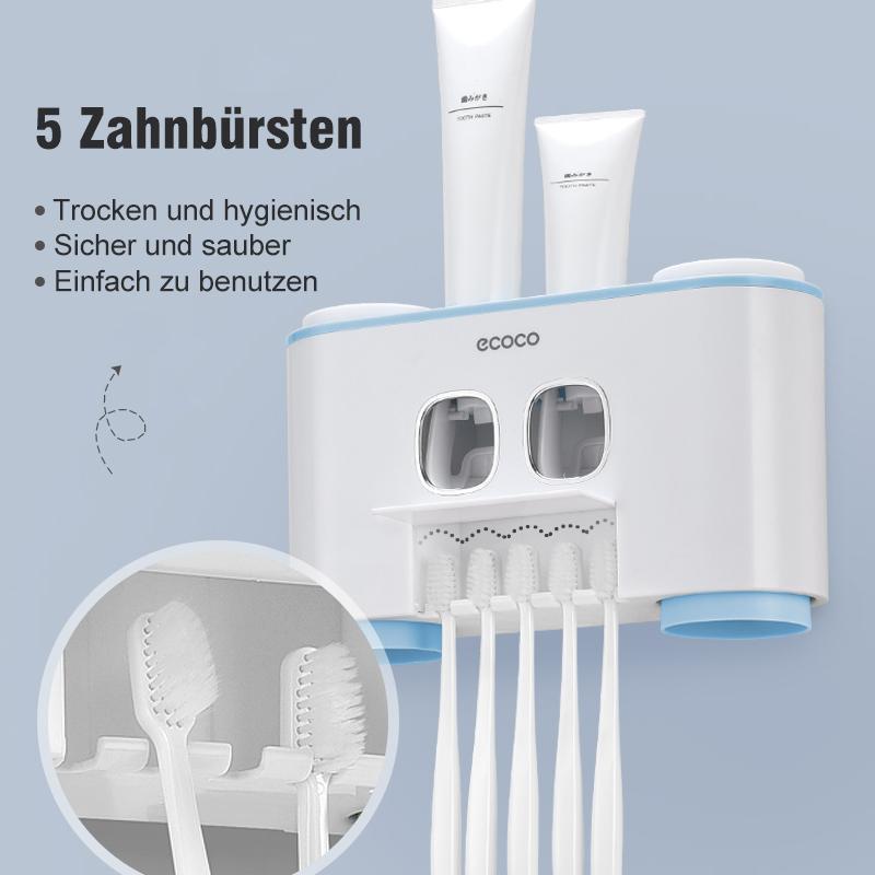 Frendorf | Automatischer Zahnbürstenhalter und Zahnpastaspender Set