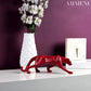 Geometrische Pantherstatue der modernen Kunst