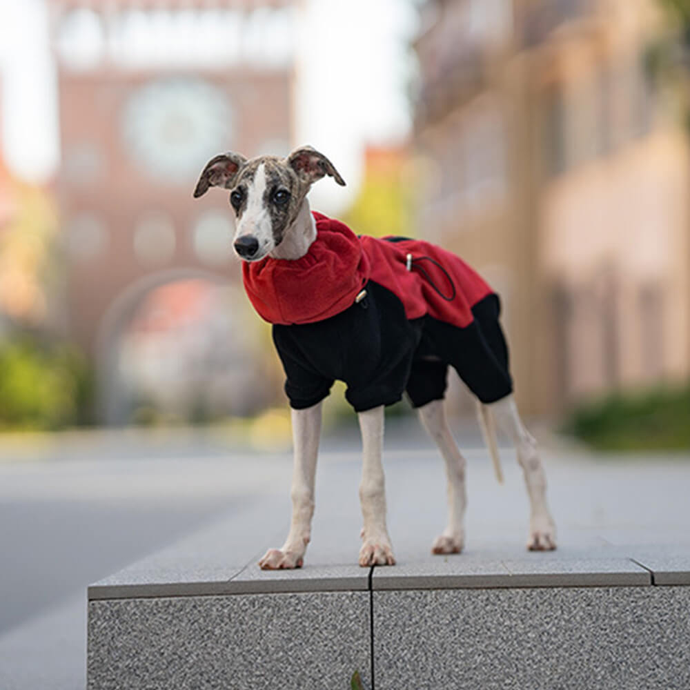 Vollständiger Schutz Polar Fleece Hund Overall mit abnehmbarem Kragen