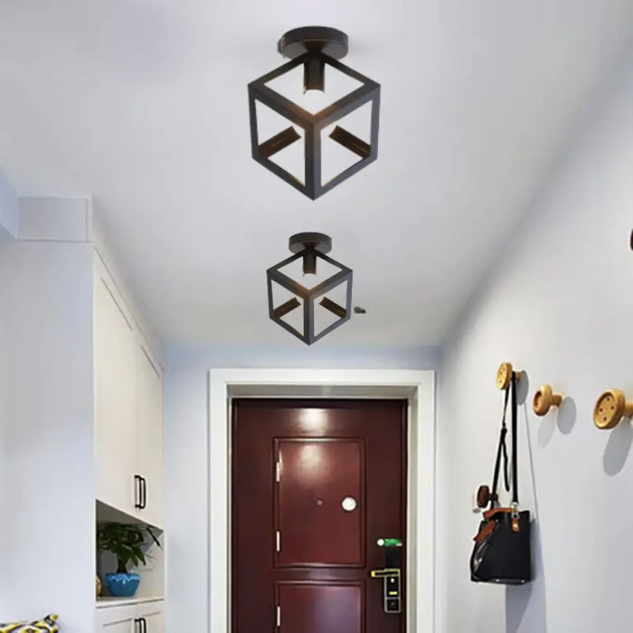 Frendorf | GeoGlow - Minimalistische geometrische Würfel-Deckenleuchte