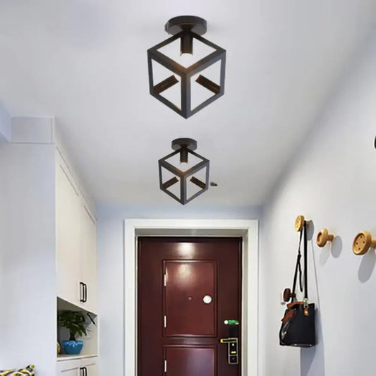Frendorf | GeoGlow - Minimalistische geometrische Würfel-Deckenleuchte
