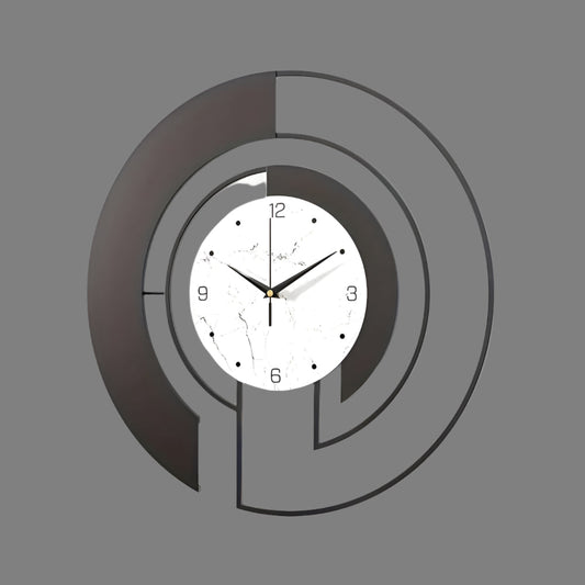 Frendorf | SerenityTick – Leises geometrisches Wanduhr mit ruhigem Lauf für friedliche Räume