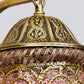 Frendorf | ZyraGlow Wandleuchte | Südostasiatisches Hohlmetall-Design | 1-flammige Lampe in Rosa