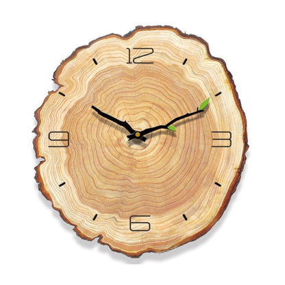 Hölzerne Jahresringe Wanduhr