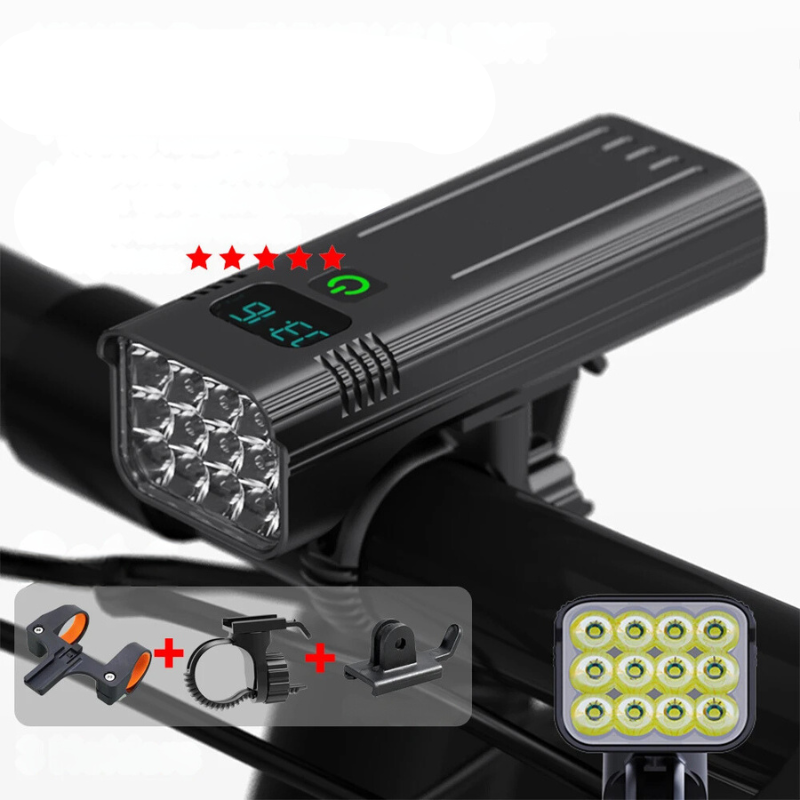 Frendorf | LuminoRide Power Beam – LED Fahrradlampe mit 5000 Lumen für maximale Sicherheit bei Nachtfahrten