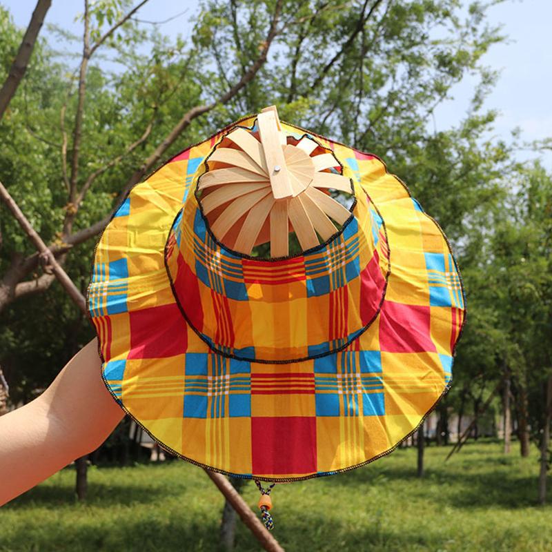 Frendorf | Bambus Faltbarer Handventilator Sonnenhut