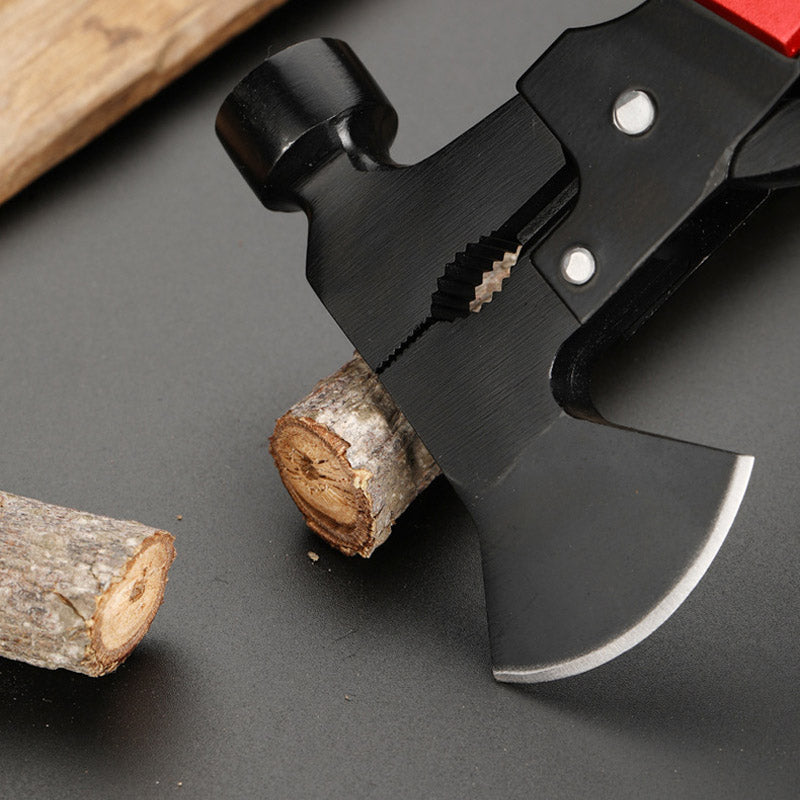 Frendorf | Stahlhammer-Axt-Multitool für Camping