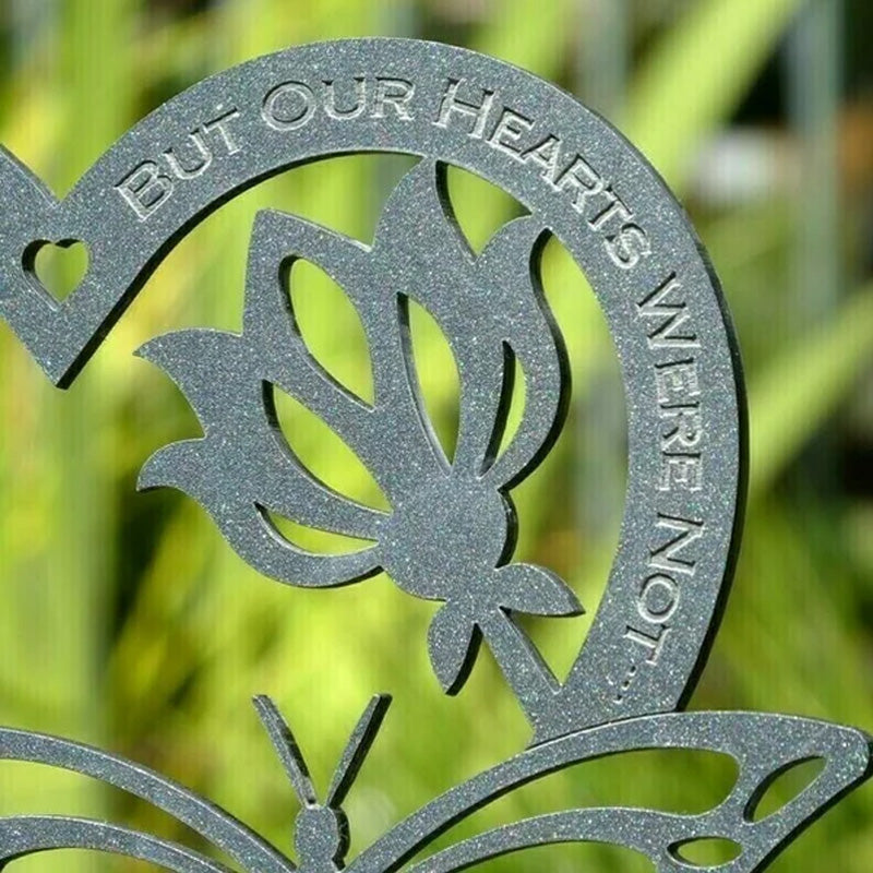 Frendorf | 🦋Gedenk Geschenk Schmetterlings Ornamente - Garten Gedenktafel
