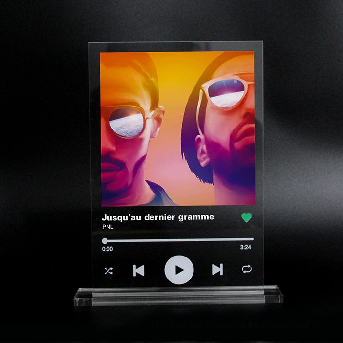 Personalisierte Spotify Musiktafel