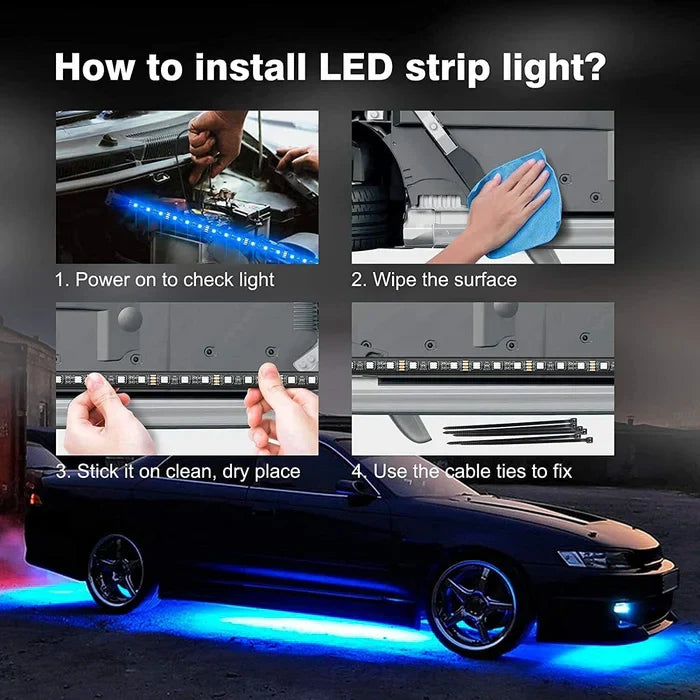 Frendorf | Flexible, wasserdichte RGB-LED-Streifenleuchten für das Fahrgestell