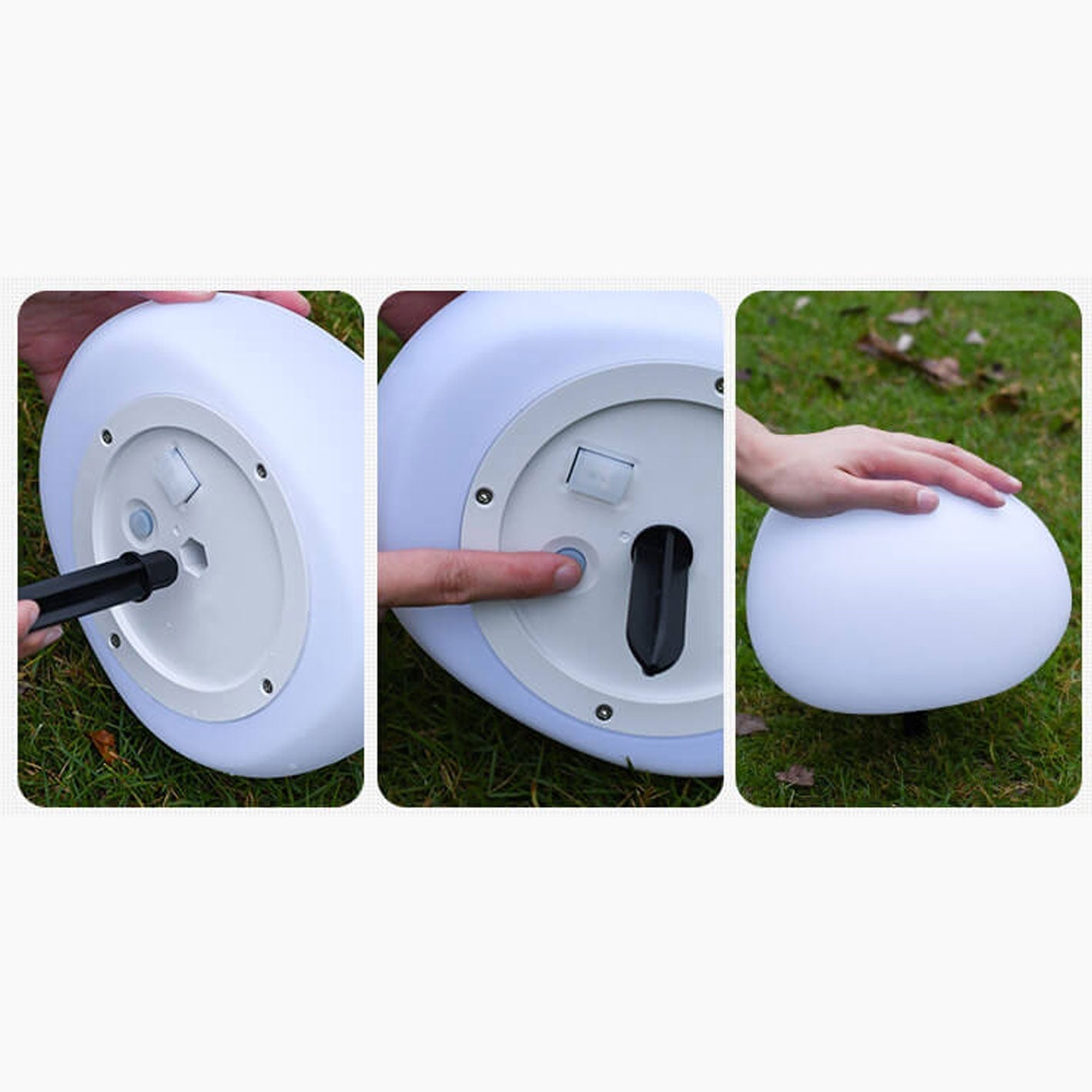 Frendorf | SolarSphere LED Kugelleuchte für Außen | Solar Wasserdicht | Dekorative Beleuchtung für Rasen & Garten | Nachhaltig & Wetterfest