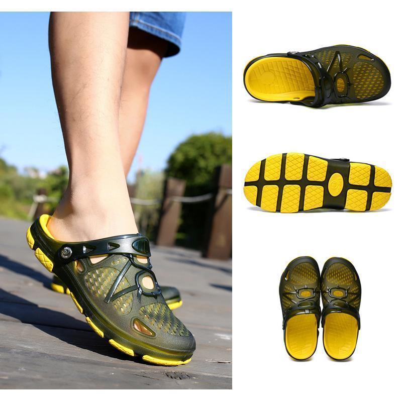 Frendorf | Herren Strandsandalen Atmungsaktiv Mesh Strand Pantoffel