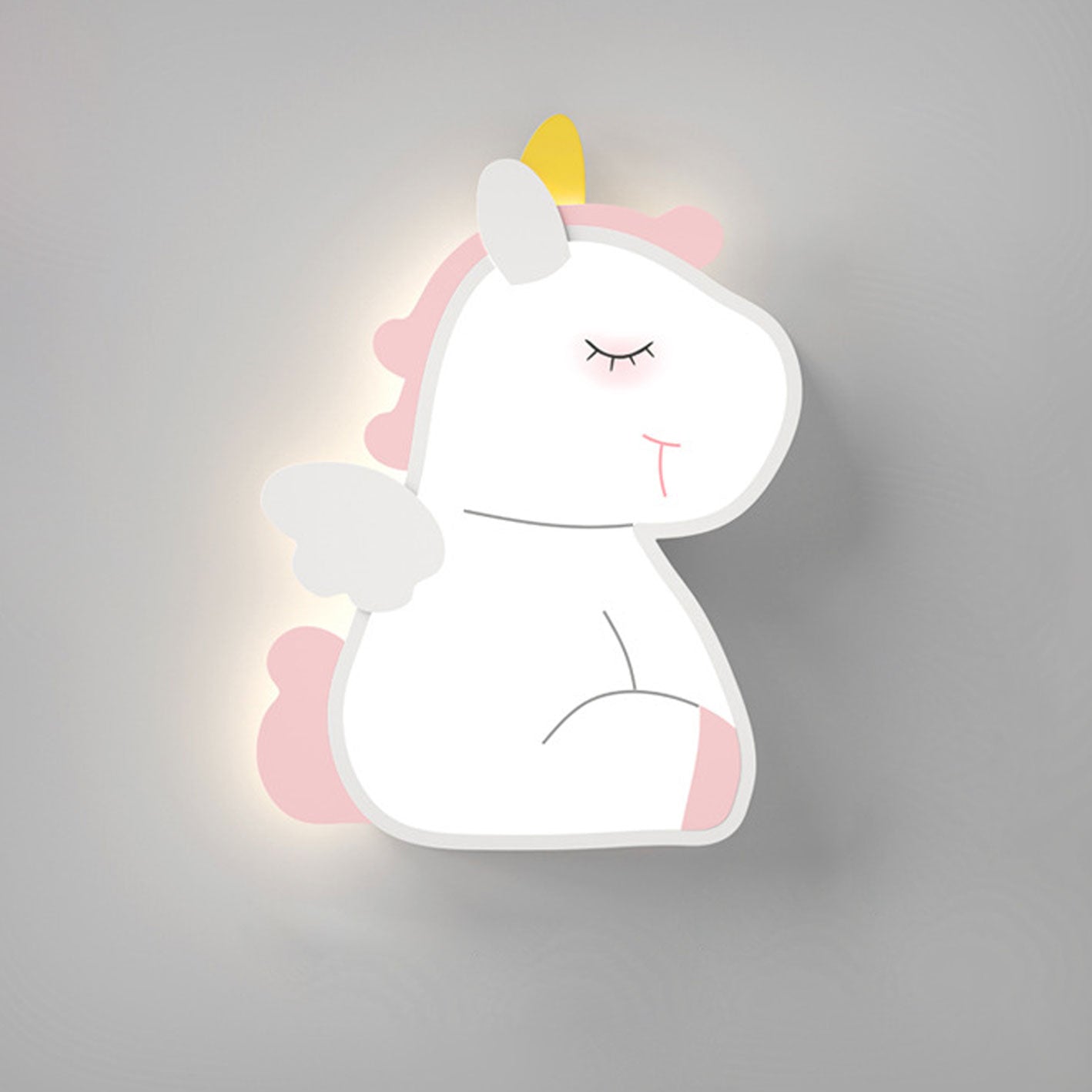 Frendorf | GlowBunny LED Kinder Wandleuchte | Kreatives Design | Einhorn & Hase | Dimmbar & Modern
