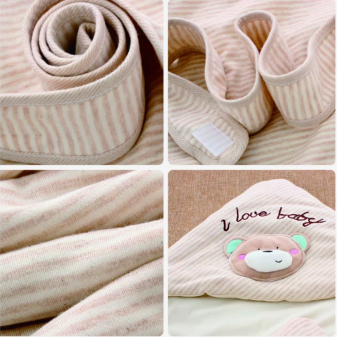 Frendorf | Baby Einschlagdecke mit Kapuze – Weicher Neugeborenen Schlafsack