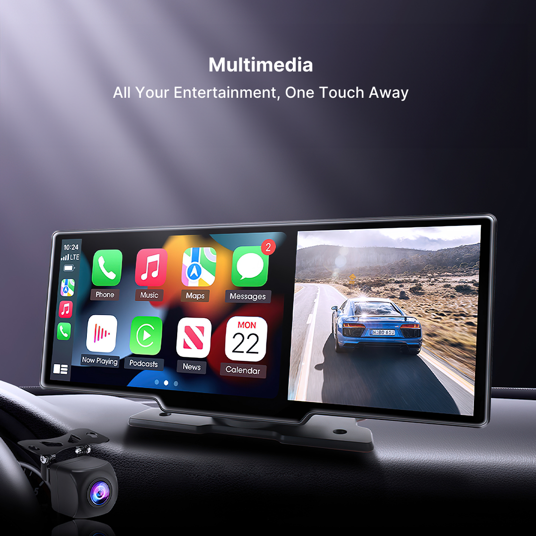 Frendorf | Drahtloses CarPlay & Android Auto Touchscreen - Das beste Autodisplay für Apple CarPlay und Android Auto