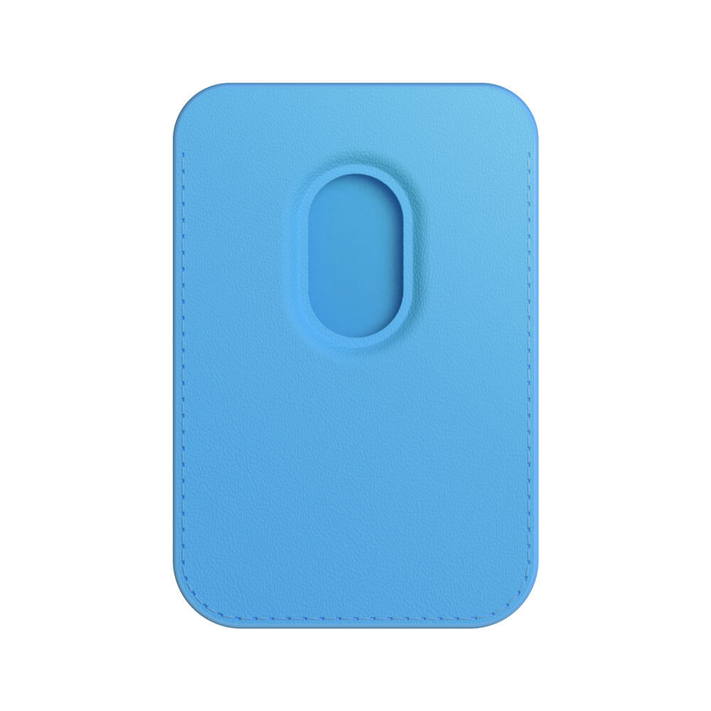 Frendorf | Blauer Farbverlauf | Leder-Geldbörse mit MagSafe